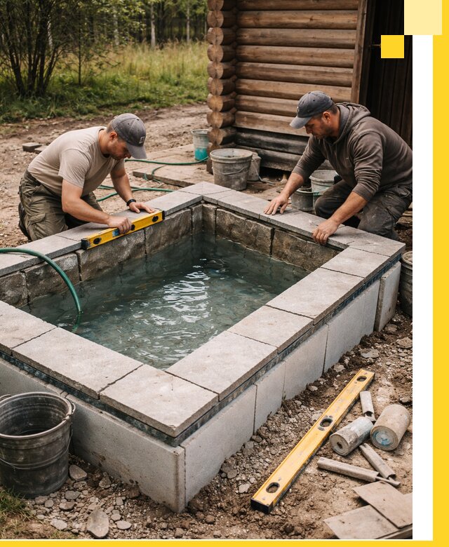 Изготовление и установка холодных купелей под ключ в Саранске